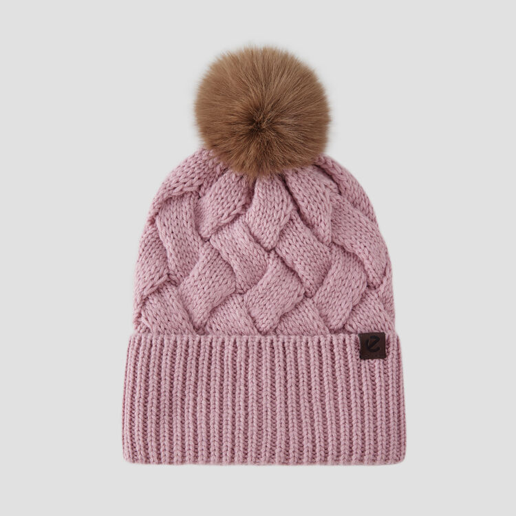 Шапка Pompon Beanie-розовый