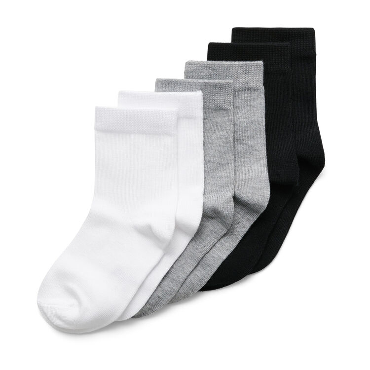 Носки (комплект из 3 пар) Mid Socks-черный/серый/белый
