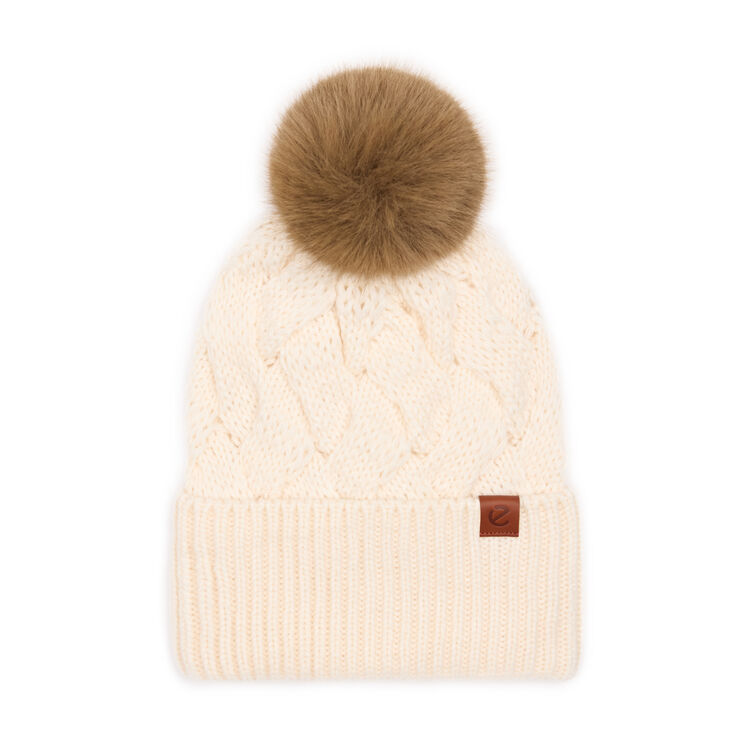 Шапка Basic Pompon Beanie-молочный