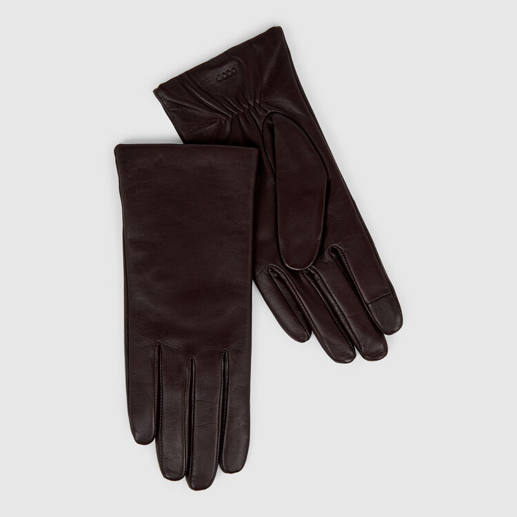 Перчатки GLOVES W-коричневый-9107255/91042